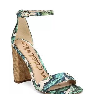 Sam Edelman Yaro Palm Print Block Heel